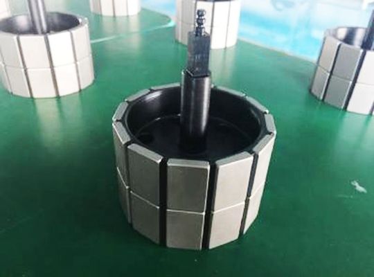 AlNiCo Custom Permanent Magnetic Assembly Steel Radial Multipole Magnet Rotor